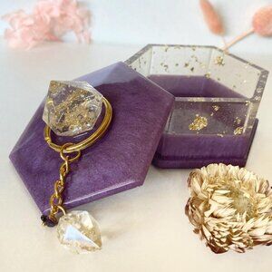 Resin Trinket box / Trinket Box with Lid